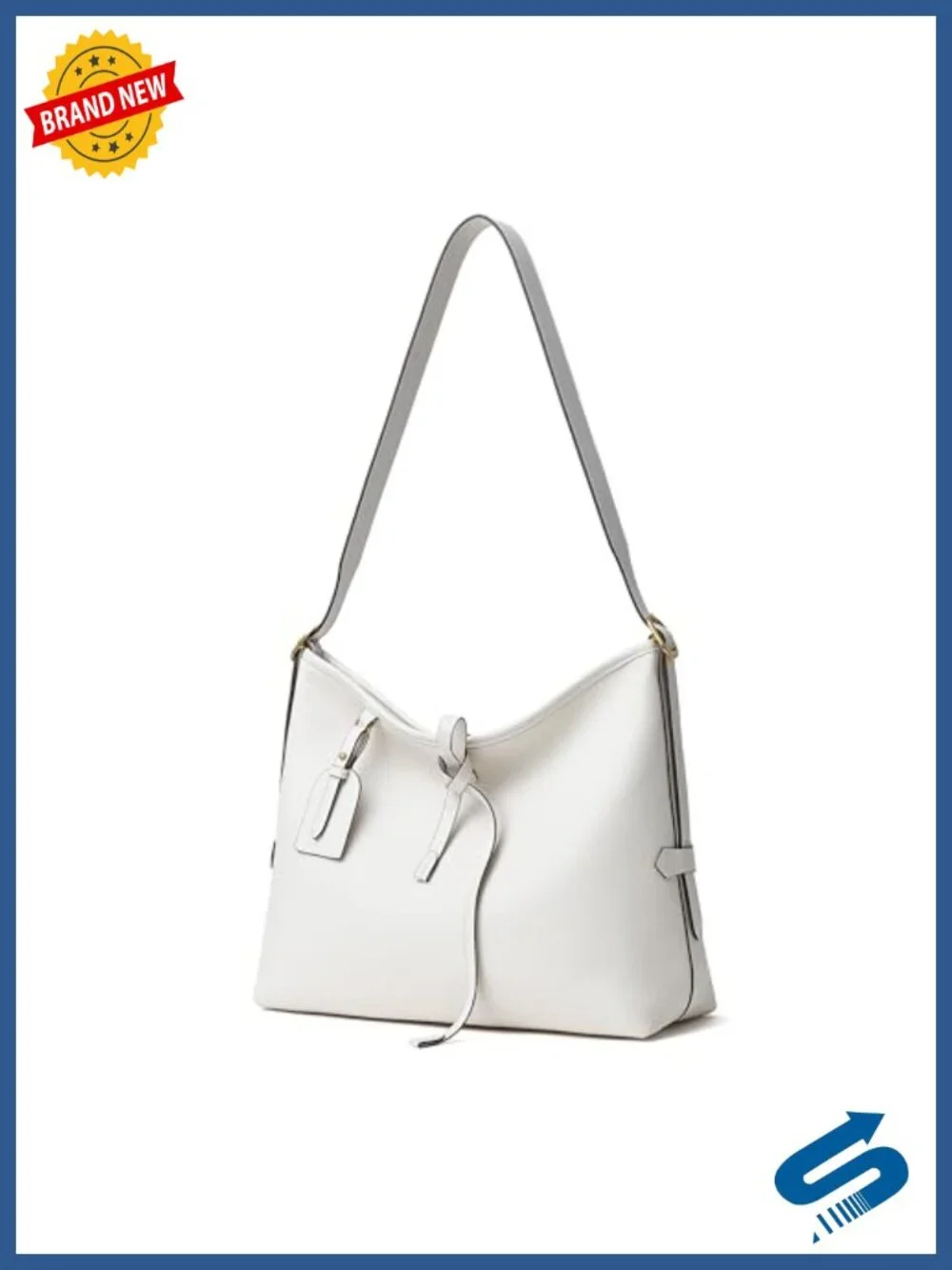 Soft Leather Hobo Bag with Adjustable Strap, Lightweight Shoulder Satchel